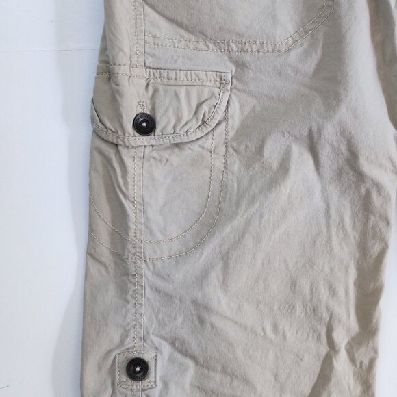 DKNY Jeans bermuda cargo short cream colour women's size 6 - Picture 11 of 15